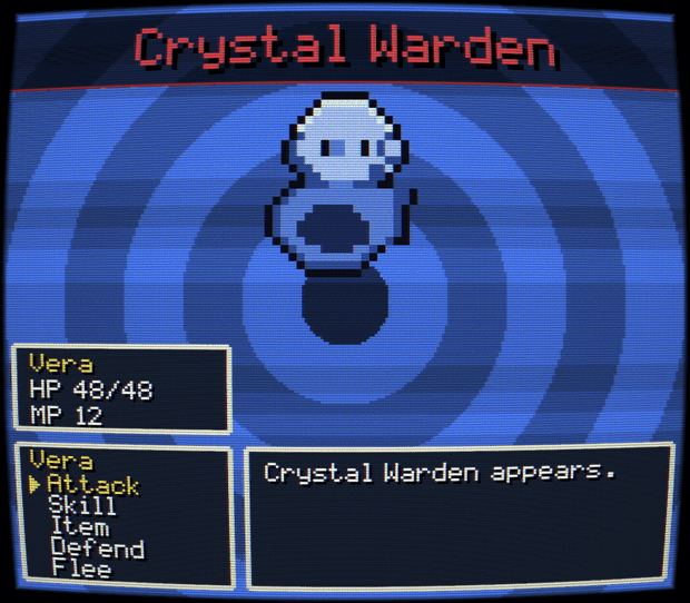 Boss battle: Crystal Warden