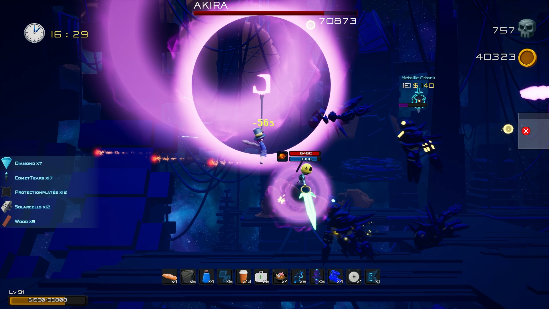 Boss energy attack